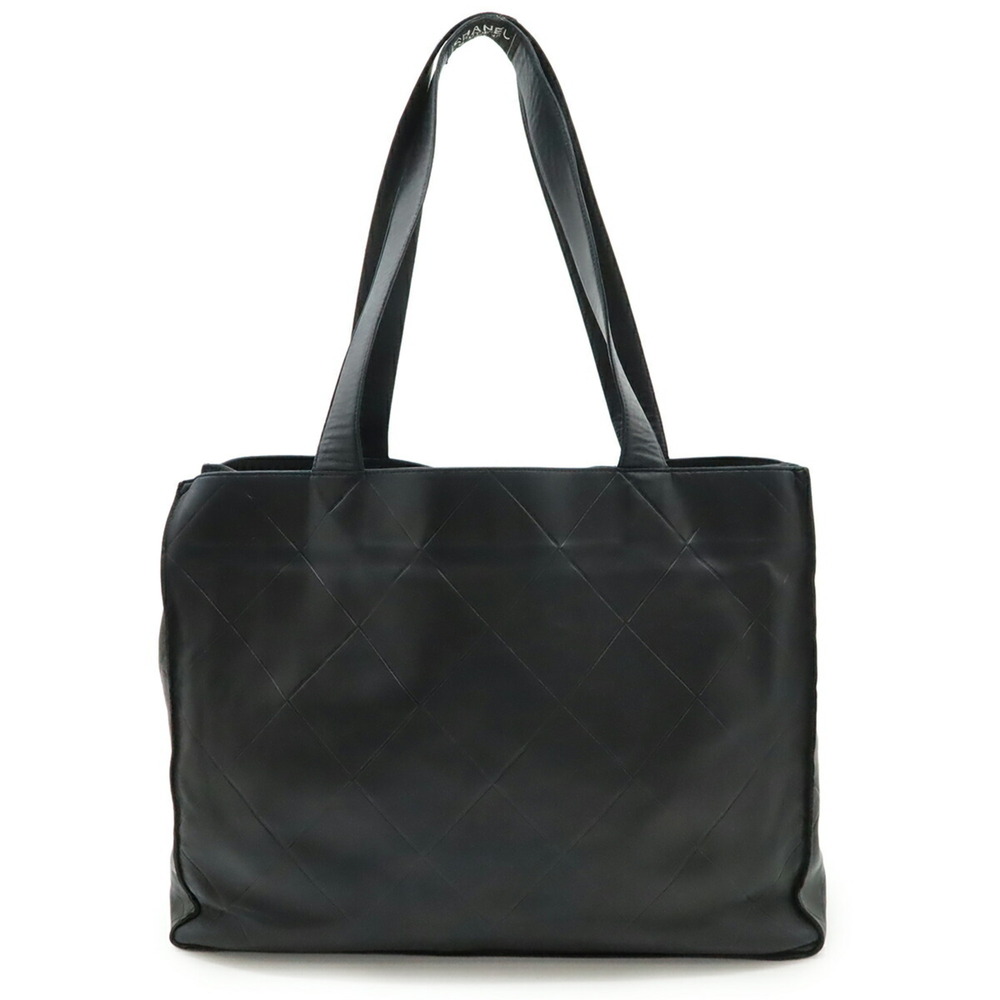 CHANEL Black Lambskin Leather Shoulder Bag - Picture 2 of 10